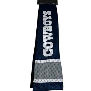 2/$20 Dallas Cowboys jersey scarf in navy blue with white "COWBOYS"